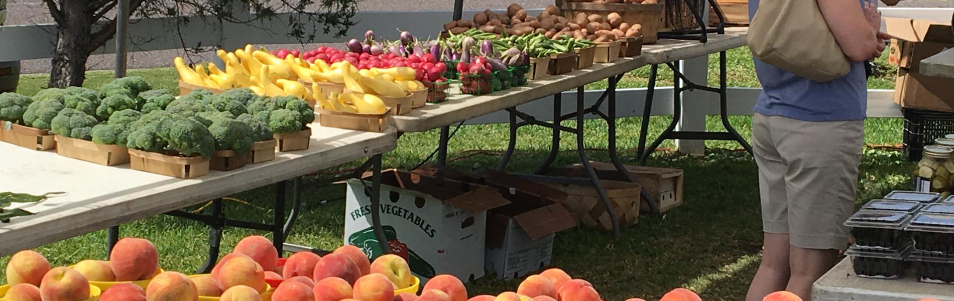 Market is every Wednesday, 9:00-3:00 