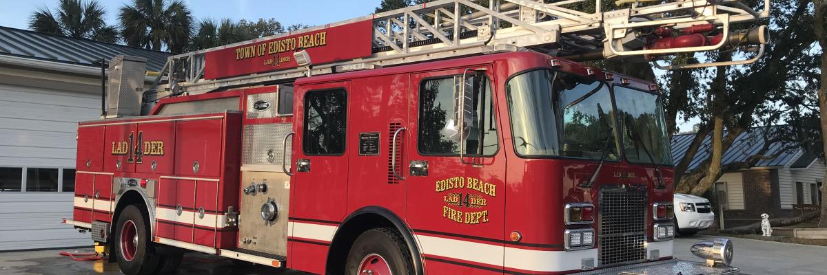 Newly refurbished E-ONE Ladder Truck