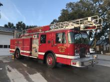 Newly refurbished E-ONE Ladder Truck