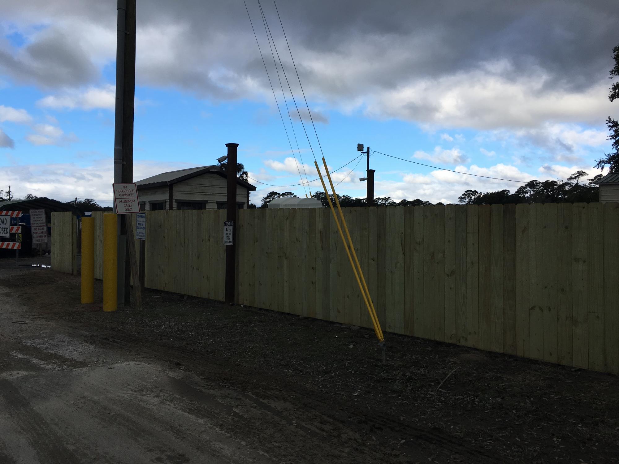 Fence Progress January 28, 2021